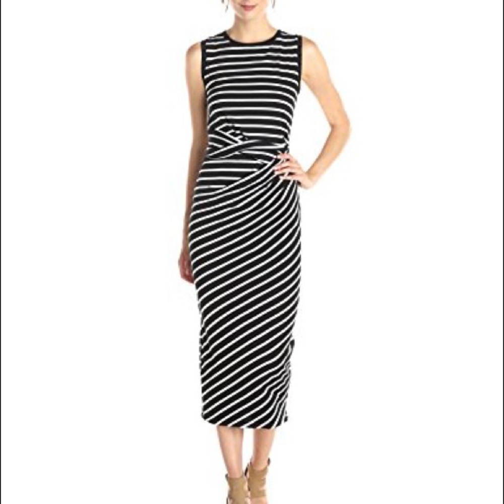 Michael Stars Striped Midi Dress